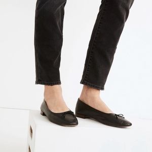 Madewell The Adelle Ballet Flat in Leather